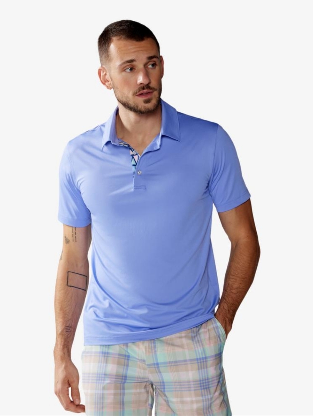 NEW Chubbies The Purple Haze Performance Polo 2.0 Shirt Sz Med Lavender NWT